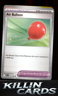 Air Balloon 079/086 Pokemon Uncommon SV: Black Bolt Card NM