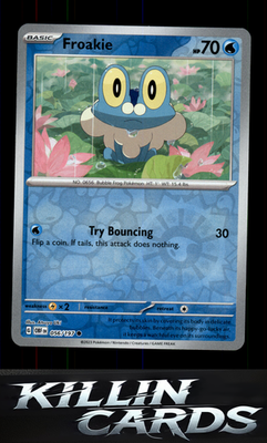 Reverse Holofoil Froakie 056/197 Pokemon Common SV03: Obsidian Flames Card NM