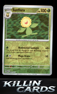 Reverse Holofoil Sunflora - 007/167 007/167 Pokemon Uncommon SV06: Twilight Masq