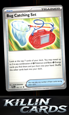 Bug Catching Set 102/131 Pokemon Uncommon SV: Prismatic Evolutions Card NM