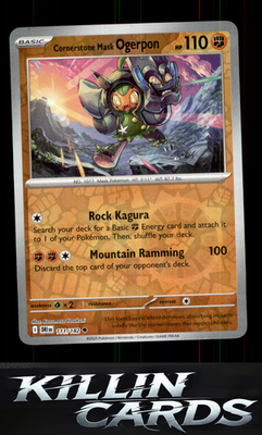 Reverse Holofoil Cornerstone Mask Ogerpon 111/182 Pokemon Uncommon SV10: Destine