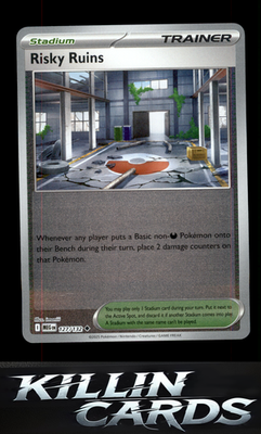Reverse Holofoil Risky Ruins 127/132 Pokemon Uncommon ME01: Mega Evolution Card