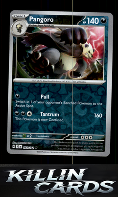 Reverse Holofoil Pangoro 093/142 Pokemon Uncommon SV07: Stellar Crown Card NM