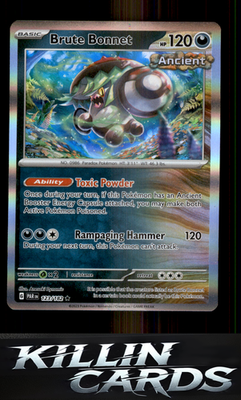 Brute Bonnet - 123/182 123/182 Pokemon Rare SV04: Paradox Rift Card NM