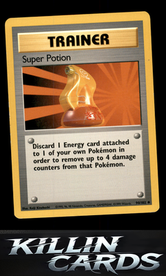 Super Potion 090/102 Pokemon Uncommon Base Set Card LP