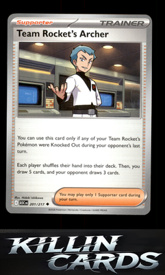 Team Rocket's Archer 201/217 Pokemon Uncommon ME: Ascended Heroes Card NM