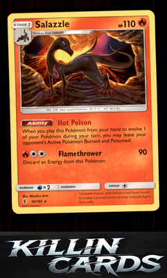 Salazzle 16/145 Pokemon Rare SM - Guardians Rising Card NM
