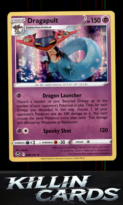 Dragapult 089/195 Pokemon Holo Rare SWSH12: Silver Tempest Card NM