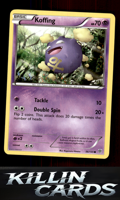 Koffing (56) 56/135 Pokemon Common Plasma Storm Card LP