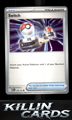 Switch 130/132 Pokemon Common ME01: Mega Evolution Card NM