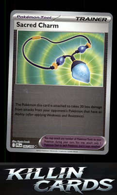 Reverse Holofoil Sacred Charm - 093/094 093/094 Pokemon Uncommon ME02: Phantasma