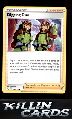 Digging Duo 126/159 Pokemon Uncommon SWSH: Crown Zenith Card NM