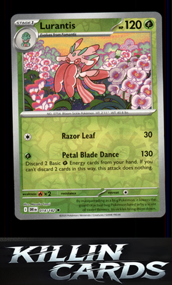 Reverse Holofoil Lurantis 014/182 Pokemon Uncommon SV10: Destined Rivals Card NM