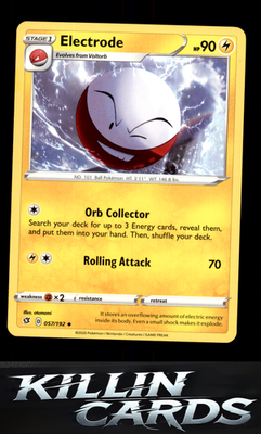 Electrode 057/192 Pokemon Uncommon SWSH02: Rebel Clash Card NM