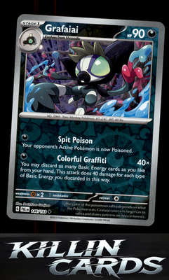 Reverse Holofoil Grafaiai 146/193 Pokemon Uncommon SV02: Paldea Evolved Card NM