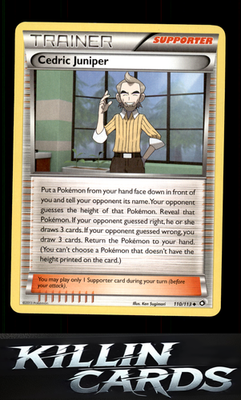 Cedric Juniper 110/113 Pokemon Uncommon Legendary Treasures Card LP