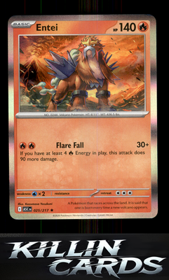 Entei 025/217 Pokemon Rare ME: Ascended Heroes Card NM