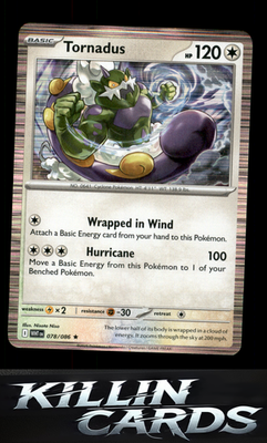 Tornadus 078/086 Pokemon Rare SV: White Flare Card NM