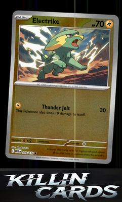 Reverse Holofoil Electrike 049/132 Pokemon Common ME01: Mega Evolution Card NM