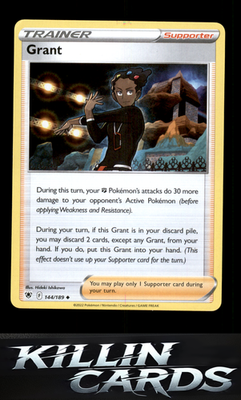 Grant 144/189 Pokemon Uncommon SWSH10: Astral Radiance Card NM