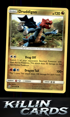 Druddigon 157/236 Pokemon Common SM - Unified Minds Card NM