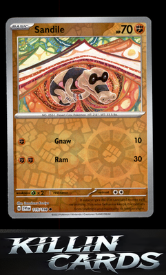 Reverse Holofoil Sandile - 115/198 115/198 Pokemon Common SV01: Scarlet & Violet