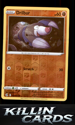 Reverse Holofoil Drilbur 147/264 Pokemon Common SWSH08: Fusion Strike Card NM