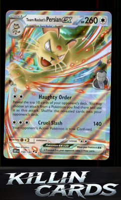 Team Rocket's Persian ex - 150/182 150/182 Pokemon Double Rare SV10: Destined Ri