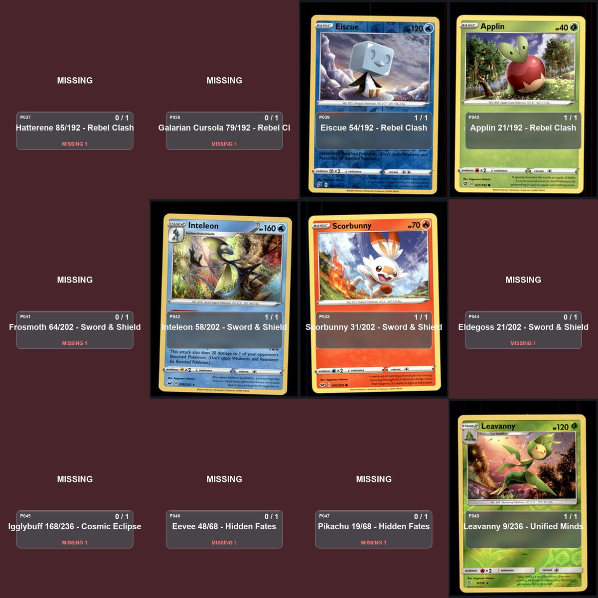 Pokemon TCG Kagemaru Himeno Artist Collection 59 Cards Lot