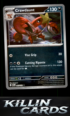 Reverse Holofoil Crawdaunt 085/132 Pokemon Uncommon ME01: Mega Evolution Card NM