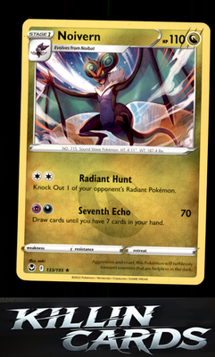 Noivern 133/195 Pokemon Rare SWSH12: Silver Tempest Card NM