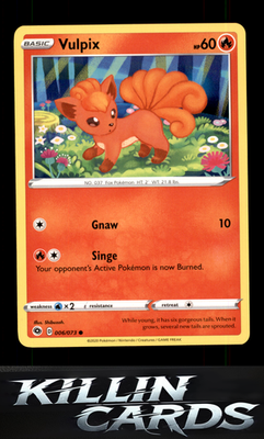 Vulpix 06/73 Pokemon Common Champion's Path Card NM