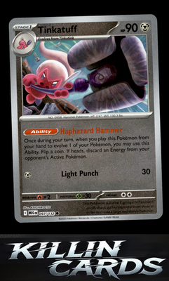 Reverse Holofoil Tinkatuff 097/132 Pokemon Common ME01: Mega Evolution Card NM