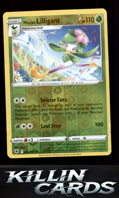 Reverse Holofoil Hisuian Lilligant 016/189 Pokemon Holo Rare SWSH10: Astral Radi