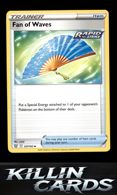 Fan of Waves 127/163 Pokemon Uncommon SWSH05: Battle Styles Card LP