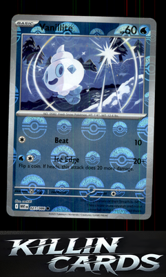 Vanillite (Poke Ball Pattern) 027/086 Pokemon Common SV: White Flare Card NM