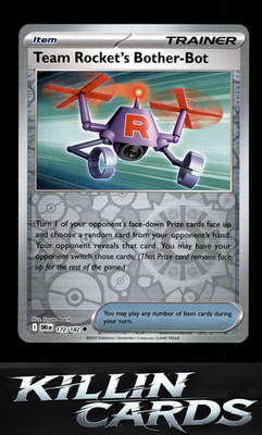 Reverse Holofoil Team Rocket's Bother-Bot 172/182 Pokemon Uncommon SV10: Destine