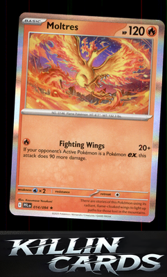 Moltres 014/094 Pokemon Holo Rare ME02: Phantasmal Flames Card NM