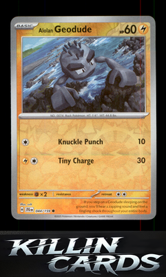 Reverse Holofoil Alolan Geodude 044/159 Pokemon Common SV09: Journey Together Ca