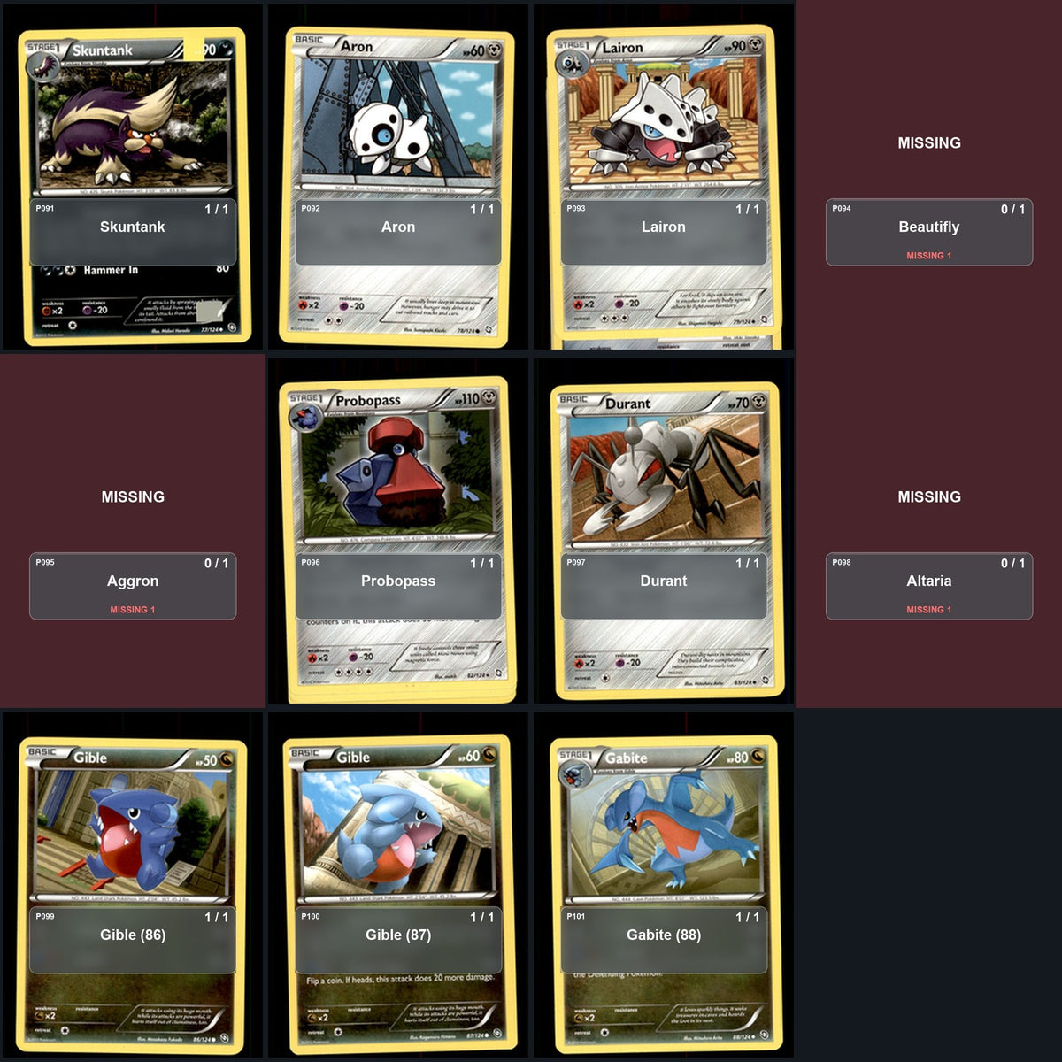 Pokemon TCG Dragons Exalted C/UC/R Standard Set 62 Cards