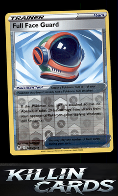 Reverse Holofoil Full Face Guard 148/203 Pokemon Uncommon SWSH07: Evolving Skies