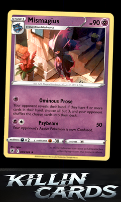 Mismagius 059/189 Pokemon Rare SWSH10: Astral Radiance Card NM