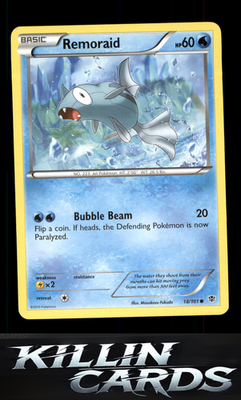Remoraid 18/101 Pokemon Common Plasma Blast Card NM
