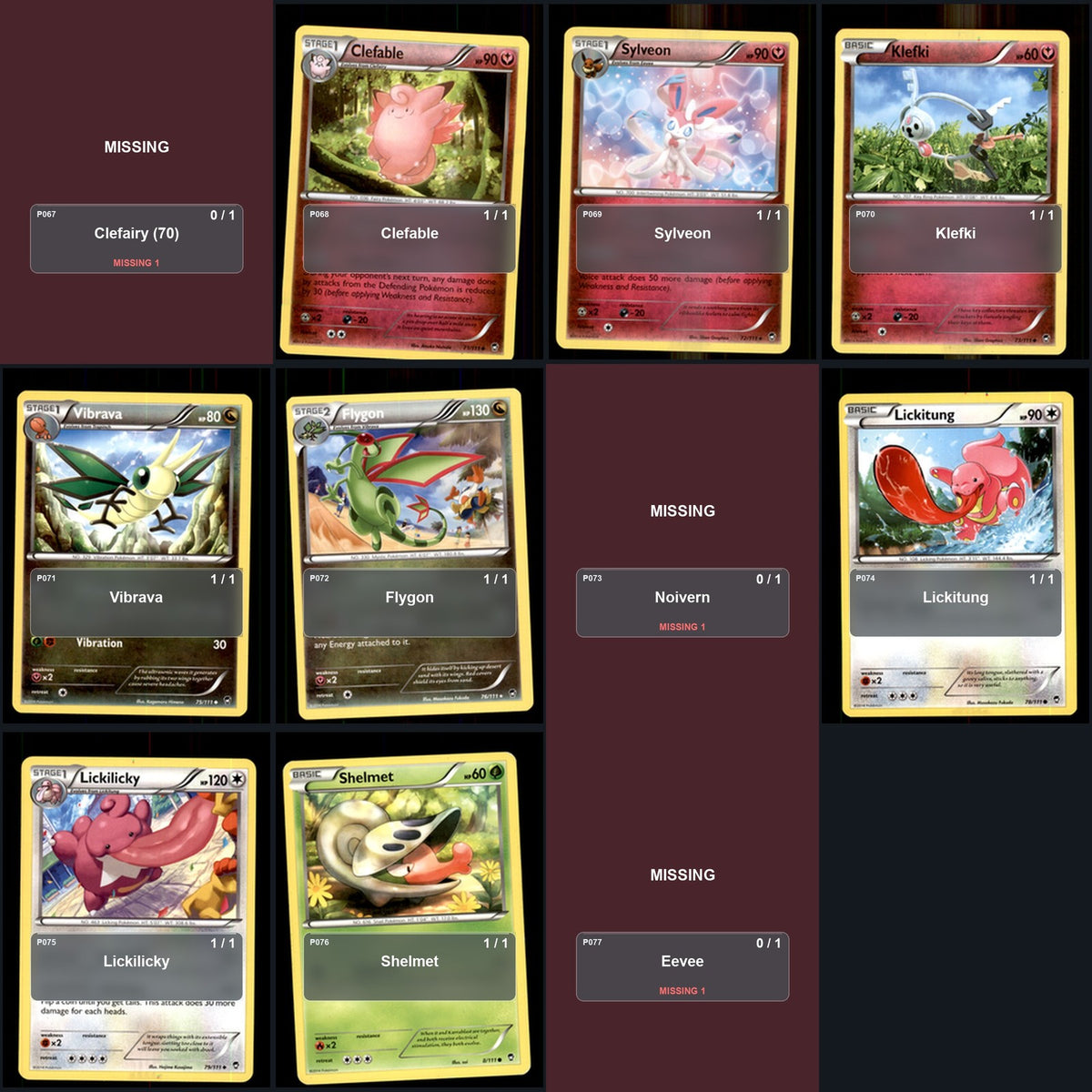 Pokemon TCG XY - Furious Fists C/UC/R Standard Set 61 Cards