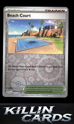 Reverse Holofoil Beach Court 167/198 Pokemon Uncommon SV01: Scarlet & Violet Bas