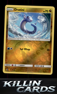 Reverse Holofoil Dratini (35) 35/70 Pokemon Common Dragon Majesty Card NM
