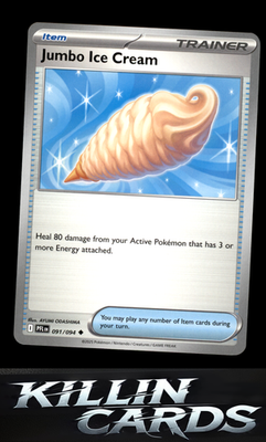 Jumbo Ice Cream 091/094 Pokemon Uncommon ME02: Phantasmal Flames Card NM