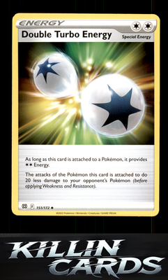 Double Turbo Energy 151/172 Pokemon Uncommon SWSH09: Brilliant Stars Card NM