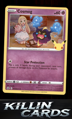 Cosmog 013/025 Pokemon Holo Rare Celebrations Card NM