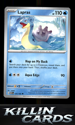 Lapras 131/165 Pokemon Uncommon SV: Scarlet & Violet 151 Card NM